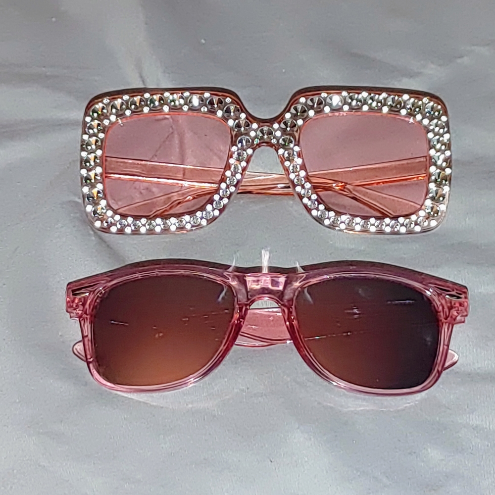 Stylish Pink Sunglasses Set